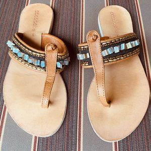 Cocobelle Size 8 Sunrise Women's Thong Sandals